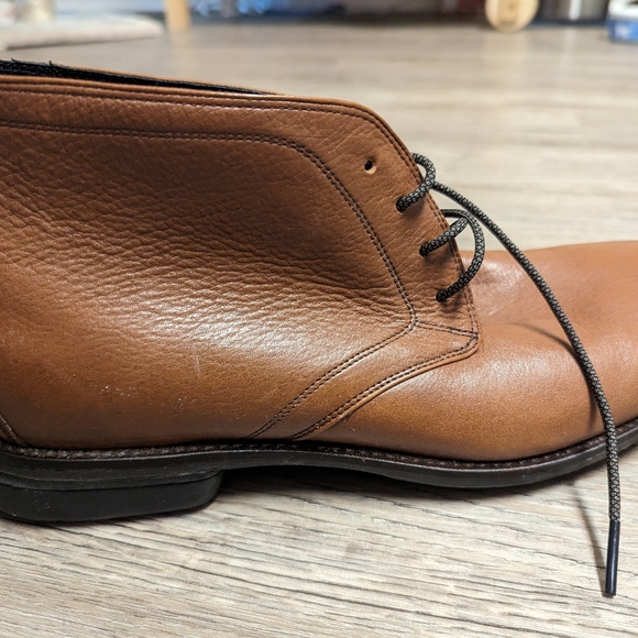 New without box, men's Cole Haan leather dress chukkas size 7.5 - Picture 5 of 6